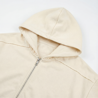 Cherry Burst, Double Layered Zip Hoodie