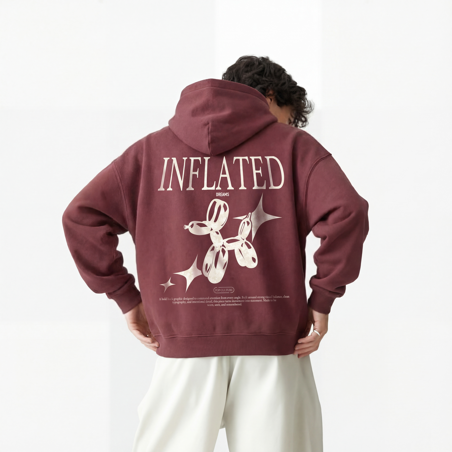 Inflated Dreams, Boxy Heavyweight Drop-Shoulder Hoodie
