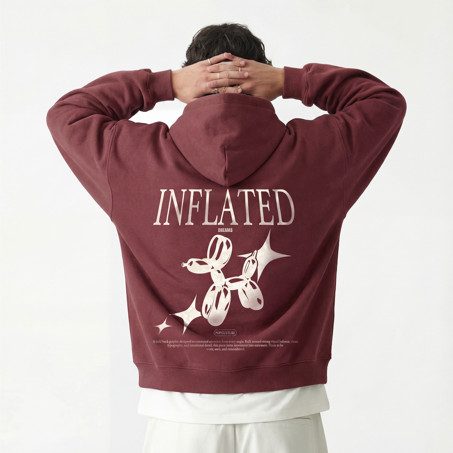 Inflated Dreams, Boxy Heavyweight Drop-Shoulder Hoodie