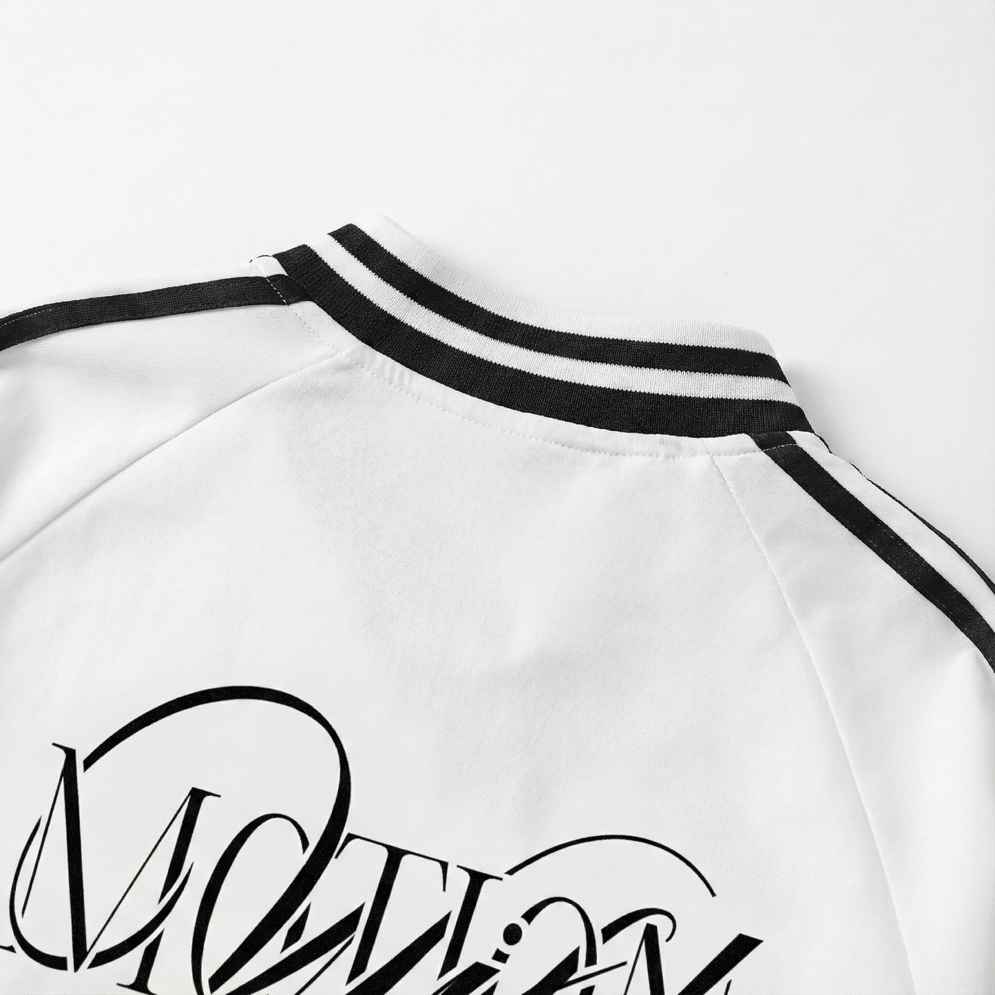 Wild Motion, Striped Lapel Collar Sweatshirt